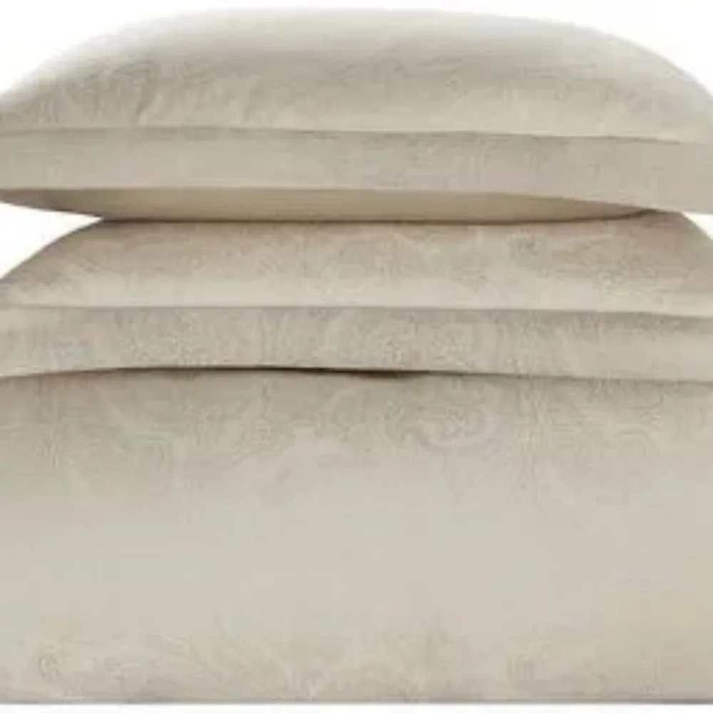 Waterford Neutral Champagne Square Decorative Pillow